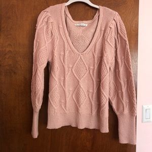 A&f pink sweater